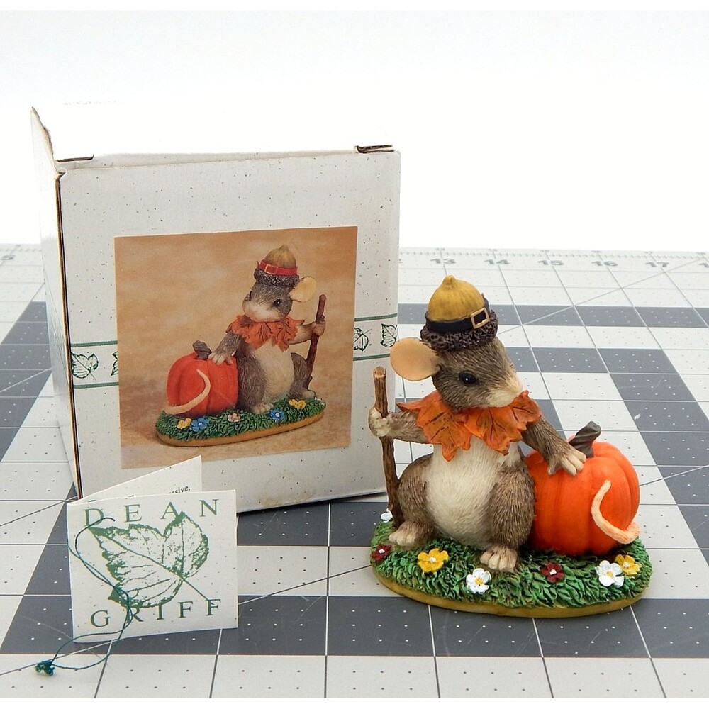 Charming Tails Pilgrims Progress Figurine Mous Figure 87-445 Fitz Floyd Vtg 1997